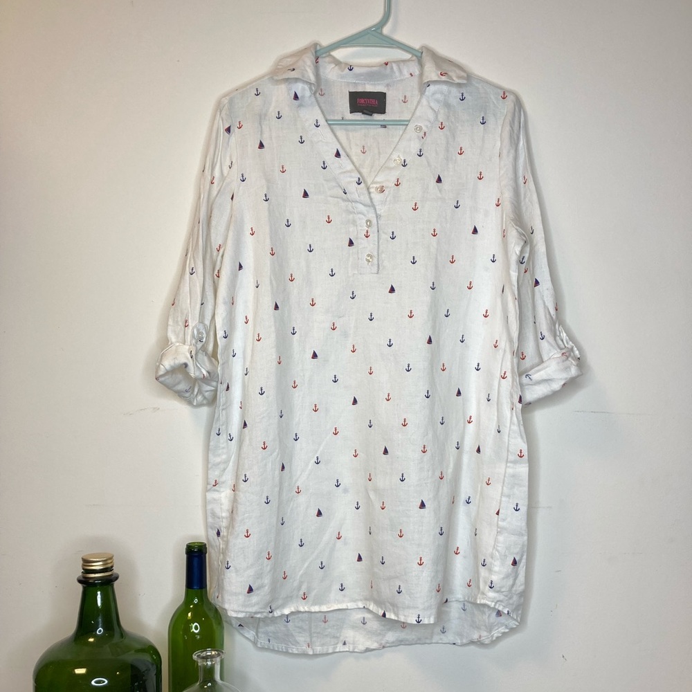 Nautical Beachwear Tunic For Cynthia Sm